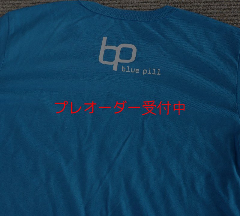 画像3: bluepill T-shirt(白ロゴ大)/プレオーダー (3)