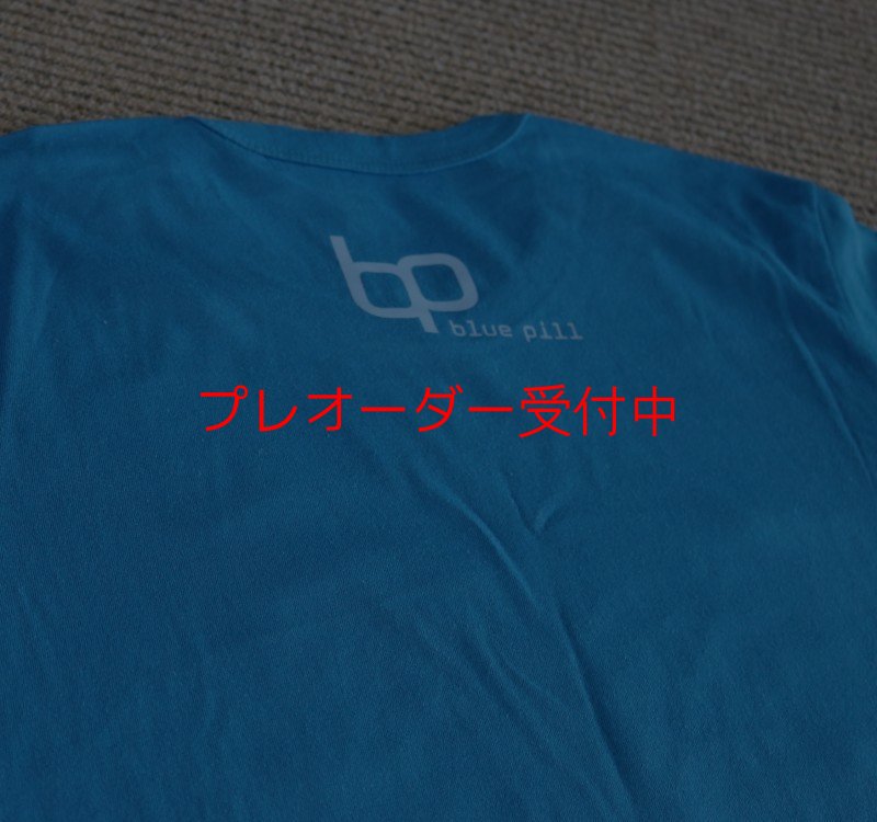 画像2: bluepill T-shirｔ(Greyロゴ大）/プレオーダー (2)